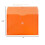JAM PAPER Plastic Envelopes with Button & String Tie Closure - Letter Booklet - 9 3/4 x 13 - Orange - 12/Pack 5