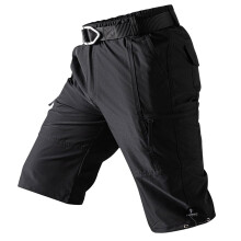 Cargo Shorts 3/4 Relaxed Fit Men's Elastic Waist Lightweight Hiking Shorts Breathable Casual Work Pants with Multi Pockets