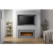 Adam Sahara Pre-Built Fully Inset Media Wall 2 with TV Recess