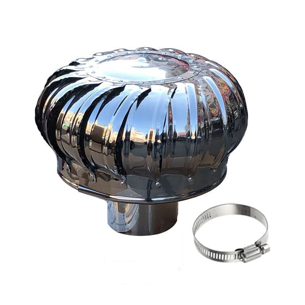 Rotating Chimney Cap 200mm, Stainless Steel 304, Weatherproof Roof Ventilation, Prevents Birds and Debris-image-OPC-PK6WBPJ-NEW