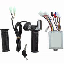 Electric Scooter Accessories Motor Brushed Controller & Throttle Twist Grip 24V 350W
