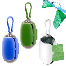 Dog Bag Dispenser Pack of 3, Waste Bag Holders for Dog Leash, Portable and Durable for Hiking and Walking, 3 Colors