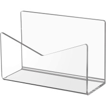 Transparent Letter Organiser - Acrylic Desktop File Storage Rack, Modern Document Sorter, Clear Letter Tray for Office Use