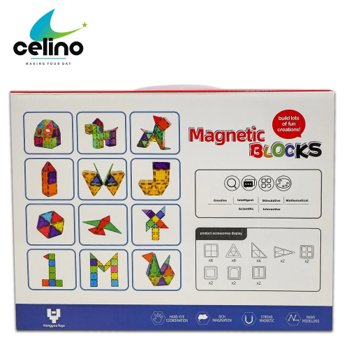 30pcs Magnetic Building Blocks For Kids Tiles Set 2
