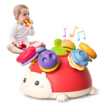 Montessori Sensory Baby Toy - Teething Rattle for 6-18 Months, BPA-Free, Soft Silicone, Educational and Safe for Infants