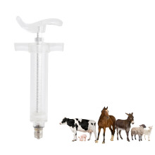 20 ml verstellbare Kunststoffstahl-Tierärztische Spritze – Viehzuchtfütterungsinjektor