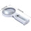 Senior Friendly LED Magnifier Reader with Adjustable Brightness, Foldable, Portable Design, White Color 3