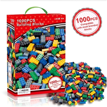 1000 Pcs Assorted Construction Building Blocks Bricks Set