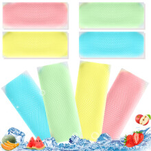 80pcs Cooling Patch 1.6 x 4.3 Inch Resin Fever Pads with Fruity Scents for Children and Adults Portable Outdoor Use