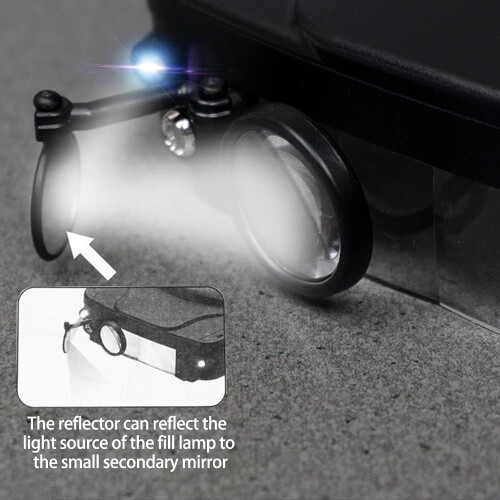 Head Mounted Magnifying Glasses with Adjustable Magnification, Lightweight Design, and Hands-Free Use for Precision Work 1