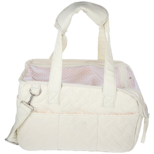 Outdoor Portable Pet Bag Canvas Beige Comfortable 1pack