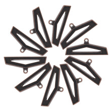 Race Medal Display Medal Buckle Dark Brown Zinc Alloy 10pcs
