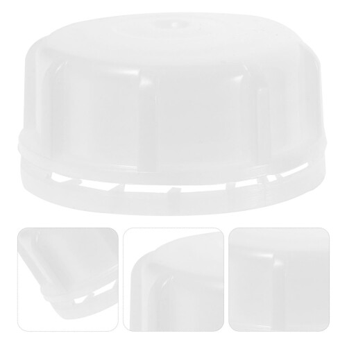 Universal Gas Cap White 20pack 2.8x2.8x1.4in 2