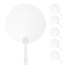 Diy Graffiti Fans Handheld White Pvc 6pack