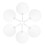 Diy Graffiti Fans Handheld White Pvc 6pack 10