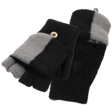 Women Fingerless Gloves Wool 1 Pair 5.5x4.3x0.4in