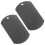 2 Pcs Blank Dog Tags For Engraving Sublimation Blanks Name Black 8