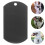 2 Pcs Blank Dog Tags For Engraving Sublimation Blanks Name Black 9