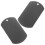 2 Pcs Blank Dog Tags For Engraving Sublimation Blanks Name Black 1