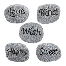 5 Pieces Decorative Resin Stones for Aquarium and Garden, Colorfast and Dimensionally Stable Planters Substrate