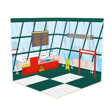 1:12 Diorama Showcase Background for Action Figures, Camp Scene Layout, Vehicle Display, Style B