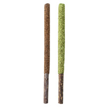 12Pcs Catnip and Fruit Cat Licking Sticks Natural Wood Pet Snacks