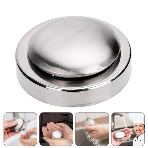 1 Set Deodorizing Soap Kitchen Stainless Steel Soap Odor Removing Soap 1