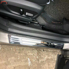 (Carbon Fiber) For Lexus UX200 250h 2019 Stainless steel Car Door Sill Protector Welcome Pedal Accessories Stlyling Stickers Scuff Plate Guard