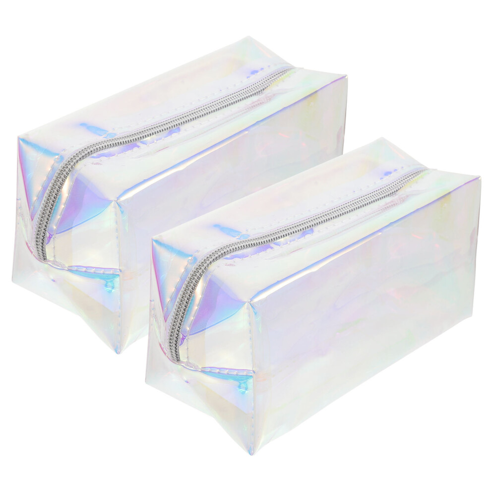 Artibetter 2Pcs Tote Bags Cosmetic Bag Cosmetic Bags Toiletry Bag Tpu