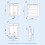 NES Home Nes Home 600mm LED 2 Doors White Bathroom Mirror Cabinet Battery Powered 3