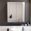 NES Home Nes Home 600mm LED 2 Doors White Bathroom Mirror Cabinet Battery Powered 4