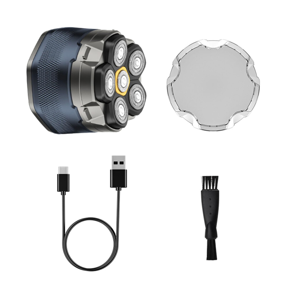 Electric Head Shaver for Men, Cordless Rechargeable, Wet/Dry Use, Perfect for Bald Heads, Ergonomic Design