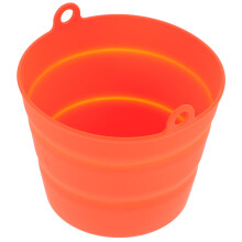 Foldable Silicone Grill Bucket Orange Bbq Oil Drip Bucket Liner