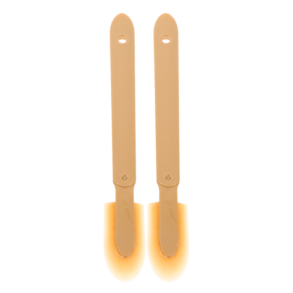 2Pcs Khaki Caulk Finishing Tools Plastic Caulking Applicator Kit 3111993767263