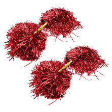2 Pcs Cheerleader Pom Poms Flower Stick Toddler Man