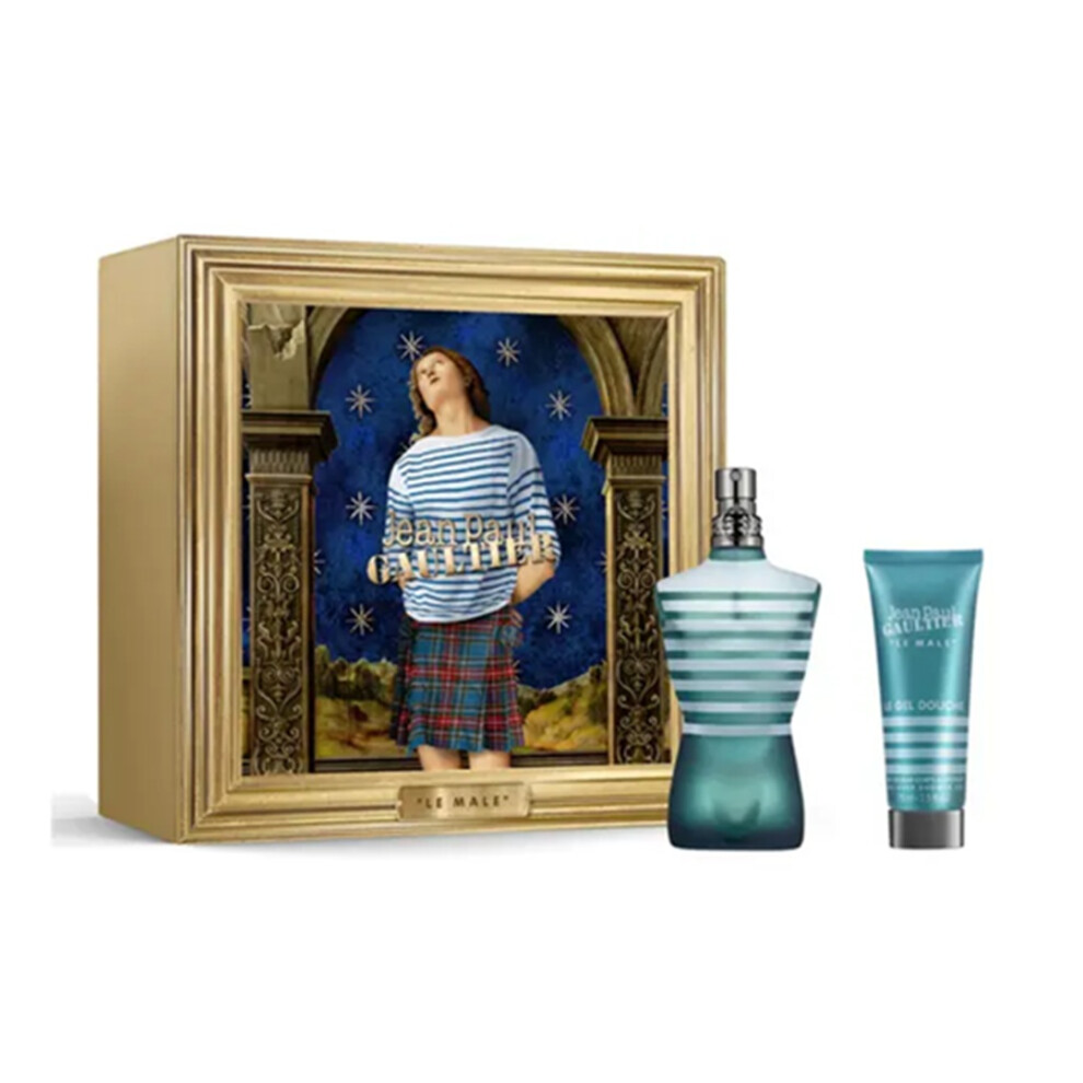 Jean Paul Gaultier Le Male Gift Set, 125ML EDP, Shower Gel 75ML