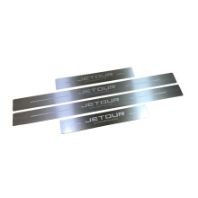 (Silver) Car Door Sill Pedal Cover Trim For Jetour Dashing 2022 2023 2024 Stainless Steel Threshold Scuff Plate Guards Accessories 2024