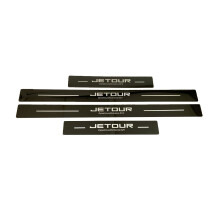 (Black) Car Door Sill Pedal Cover Trim For Jetour Dashing 2022 2023 2024 Stainless Steel Threshold Scuff Plate Guards Accessories 2024