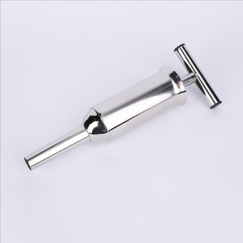 Filler Stuffing Sausage Tools Sausage Press 7.5x7.5x28cm Silver 1