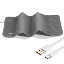 Electric Heating Pad 30.5 x 61 cm for Back, Shoulder, Neck, Knee Pain Relief, Constant Temperature, Type-C Powered