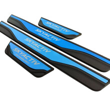 (Blue) For Hyundai Solaris 2017 2018 2019 2020 Car Door Sill Pedal Cover Trim Scuff Plate Guards Protector Accessories Stickers