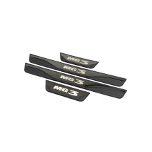 (Black MG3) For MG 4 MG3 MG4 EV 2021 2022 2023 2024 Door Sill Kick Scuff Plate Protector Sticker Guard Pedal Cover Trims Car Accessories