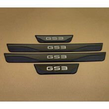 (Black) For GAC EMZOOM GS3 2020 2021 2022 2023 2024 Door Sill Cover Kick Scuff Plate Protector Trims Guard Pedal Car Styling Accessories