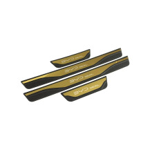(Gold) For BYD Seal EV 2023 2024 2025 Door Sill Kick Scuff Plate Protector Sticker Guard Pedal Cover Trims Car Styling Accessories
