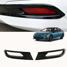 ABS Black Rear Bumper Fog Light Lamp Cover Trim ,Rear Fog lamp Cover for Toyota Camry 2025 2026(Black)