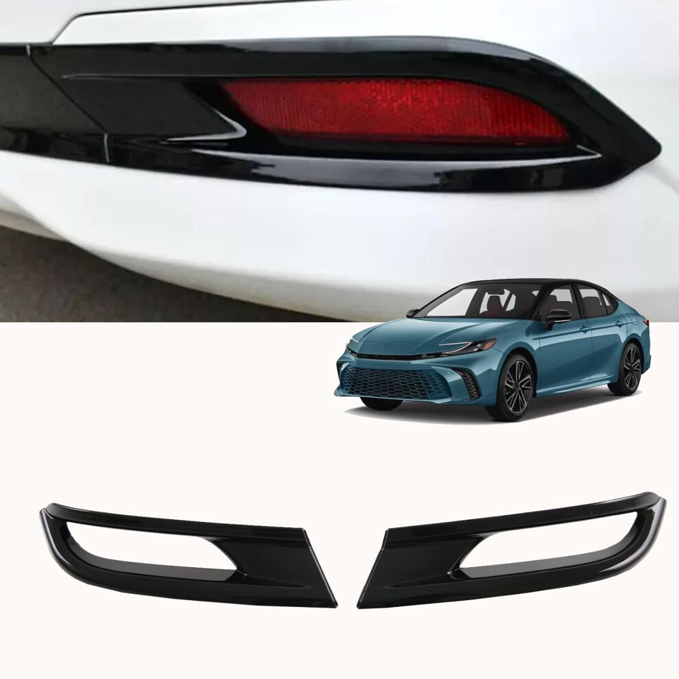 Abs Rear Bumper Fog Lamp Cover Trim Ï¼Rear Fog Lamp Cover For Toyota Camry 2025 2026Ï¼Ï¼ Black/Light 6910530003812