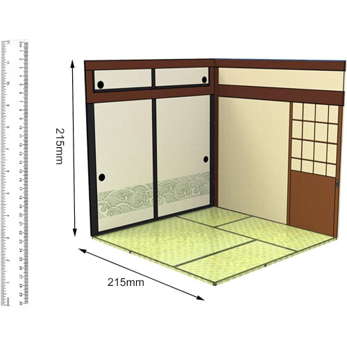 1:12 Backdrop Scene Layout Mini Diorama Organizer for Model Decoration, Realistic Design, Durable Material, 06 1