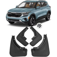 for Kia Seltos 2019 2020 2021 2022 2023 2024 Accessories Car Mud Guards Flaps Splash Compatible, Auto Parts Front Rear Mudguard Fender 4pcs/Set