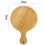 Bamboo Wood Pizza Tray Clear Texture Comfortable 13
