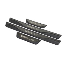 (Black) For Changan Deepal S07 Door Sill Threshold Scuff Plate Strip Car Accessories Welcome Pedal Protector Trim Stickers 2024 2025